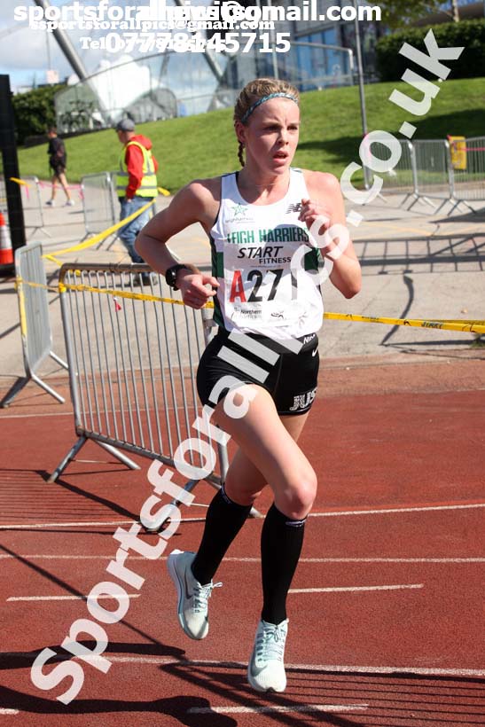 Womens under-17s  Northern 3 Stage Road Relay, SportsCity, Manchester. Photo: David T. Hewitson/Sports for All Pics
